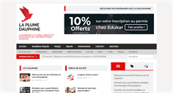 Desktop Screenshot of laplumedauphine.fr