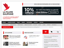 Tablet Screenshot of laplumedauphine.fr